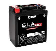 Bs батарея btx16h max (fa) (ytx16h) 12v 14ah 150x87x161 не обслуговується - заливається (підвищений крутний струм) (250a) (bmw) (4)