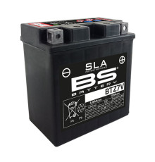 Bs акумулятор btz7v (fa) (ytz7v) 12v 6.5ah 113x70x121 не обслуговується - залив (105a) (8)