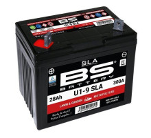 Акумулятор bs u1-9 (fa) sla 12v 28ah 195x125x176 не обслуговується - затоплений (300a) - газонокосарка