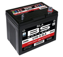 Акумулятор bs u1r-9 (fa) sla 12v 28ah 195x125x176 не обслуговується - затоплений (300a) - газонокосарка