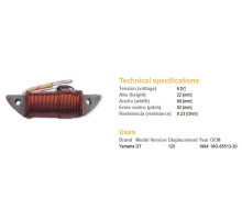 ОБМОТКА КОТУШКИ ЗАПАЛЮВАННЯ DZE YAMAHA DT 125R '94 (1202-02) (OEM:18G-85513-20)
