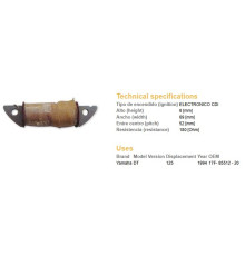 КОТУШКА ЗАПАЛЮВАННЯ DZE YAMAHA DT 125R`94 (OEM:17F-85512-20)