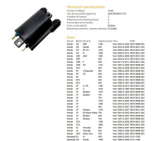 Котушка запалювання dze HONDA cb/cbr/cbf/nt/st/vt/vtx/xrv, kawasaki