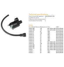 Котушка запалювання dze HONDA nsr125 93-01 (30510-gz9-000) trx90 '93-'05