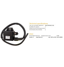 Котушка запалювання dze suzuki lt80 quad sport '87-'01 (33410-40b00)