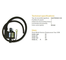 Модуль котушки dze HONDA lead/nc/tact 50, xl 200r (all balls роки)