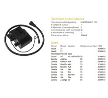 Модуль котушки dze zanella sol 50/70 top, new fire 50/70 (all balls роки) (oem 32399510)