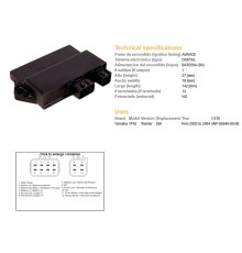 Dze cdi модуль запалювання YAMAHA yfm 350 warrior '02-'04 (oem-5nf-85540-00-00)