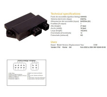 Dze cdi модуль запалювання YAMAHA yfm 350 warrior '02-'04 (oem-5nf-85540-00-00)