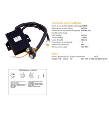 Dze cdi модуль запалювання YAMAHA yfm 350 warrior '90-'95 (3gd-85540-20-00) (vic-14602)