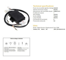 Модуль запалювання dze cdi YAMAHA yfm 350 warrior '96 (oem-3gd-85540-30-00)