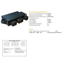 Dze cdi модуль запалювання YAMAHA yfm 660 raptor '04-'05 (oem-5lp-85540-30)
