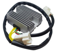РЕГУЛЯТОР НАПРУГИ DZE APRILIA SRV 850 '12-'13; PIAGGIO BEVERLY 300 '16-'17; BEVERLY 350 '17-'18; MP3 500 '14-'18; X10 '12-'15; X7 125/300 '09, (OEM 641711) MOSFET (35A)