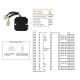 DZE РЕГУЛЯТОР НАПРУГИ HONDA CB 250/400/450; CX500; GL500; XL600/LM; XBR 500 (31600-413-008, 31600-MC9-740) (35A) (ESR180)