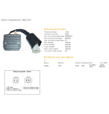 DZE РЕГУЛЯТОР НАПРУГИ HONDA CBF1000 '06-'10 (SC58) (31600-MFA-D01) MOSFET (50A)