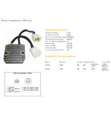 DZE РЕГУЛЯТОР НАПРУГИ HONDA CBR 600RR '03-'06 (50A) (31600-MEE-872