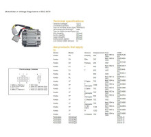 DZE РЕГУЛЯТОР НАПРУГИ HONDA CH 250 '89-'97; CX500/650 '82-'83; GL500/650; VF 700/750/1000/1100 (SH541-12) (ESR650,ESR749,RGU-103)