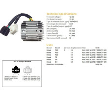 DZE РЕГУЛЯТОР НАПРУГИ HONDA SH 125/150 '05-'12 (35A) (31600-KTF-641) (SH541PA) (ESR910)