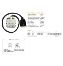 DZE РЕГУЛЯТОР НАПРУГИ HONDA VT 750C SHADOW '10-'18 (31600-MFE-641) (50A) (MOSFET)