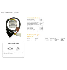 РЕГУЛЯТОР НАПРУГИ DZE HONDA XL1000V VARADERO '03-'11 (31600-MBT-D21) MOSFET (50A) (FH008AA)