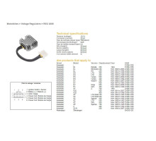 РЕГУЛЯТОР НАПРУГИ DZE KAWASAKI EL/EN/EX/GPZ/KZ/Z (SH530-12) (21066-1030) (SH530-12K,ESR140)