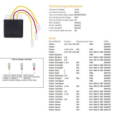 DZE РЕГУЛЯТОР НАПРУГИ POLARIS 250/300/350/400 (OEM-4060087,4060193) (ESR952)