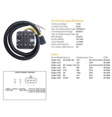 DZE РЕГУЛЯТОР НАПРУГИ POLARIS ACE 325 EFI '14-'16; 570EFI '15-'16; 900 '16; RZR570/900 '12; RZR1000EFI '15; (50A) (OEM 4013904, 4014029 (ESR827)