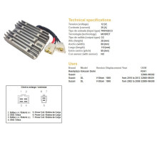 DZE РЕГУЛЯТОР НАПРУГИ SUZUKI DL 1000 V-STROM '02-'12 (35A) (32800-06G01