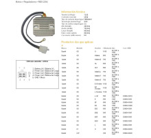DZE РЕГУЛЯТОР НАПРУГИ SUZUKI GS 450E/S '84-'88; GS500 '84-'85; GS550 '83-'87; GS1100E/ES/G '82-'87; GSX1100E/Z/D '82- (ESR090,ESR100) (32800-34210) (ESR090)