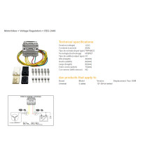 DZE РЕГУЛЯТОР НАПРУГИ УНІВЕРСАЛЬНИЙ MOSFET (50A) 5 КАБЕЛІВ (3X ЖОВТИЙ