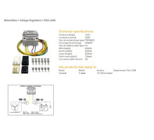 DZE РЕГУЛЯТОР НАПРУГИ УНІВЕРСАЛЬНИЙ MOSFET (50A) 5 КАБЕЛІВ (3X ЖОВТИЙ