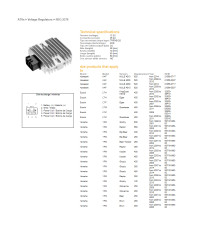 DZE РЕГУЛЯТОР НАПРУГИ YAMAHA YFM 125/250/350/400/450/600/660 (RAPROR