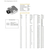 DZE РЕГУЛЯТОР НАПРУГИ YAMAHA YFM 125/250/350/400/450/600/660 (RAPROR