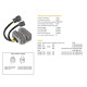 DZE РЕГУЛЯТОР НАПРУГИ YAMAHA YFM 300 GRIZZLY '12-'13; KYMCO MXU 450 '10-'12 (1SC-H1960-00-00, 1SC-H1960-01-00)