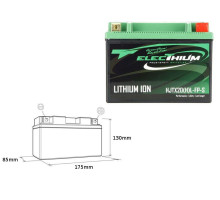 Акумулятор electhium літій-іонний з індикатором заряду hjtx20(h)l-fp-s (175x85x130) (ytx20hl-bs, ytx24hl-bs, ytx20l-bs) (вага 1,7 кг)