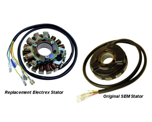 ELECTREX КОТУШКА ГЕНЕРАТОРА (СТАТОР) З ЛІХТАМИ KTM 400/600/620 '83-'99(LC4), HUSABERG ДО '99, HUSQVARNA TE410/510