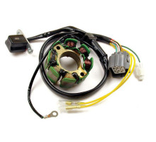 СТАТОР ОБМОТКИ ГЕНЕРАТОРА ELECTREX З ОГНЯМИ SUZUKI RMZ 250 (04-05), KAWASAKI KXF 250 (04-05) - ЗНЯТО З ПРОПОЗИЦІЇ
