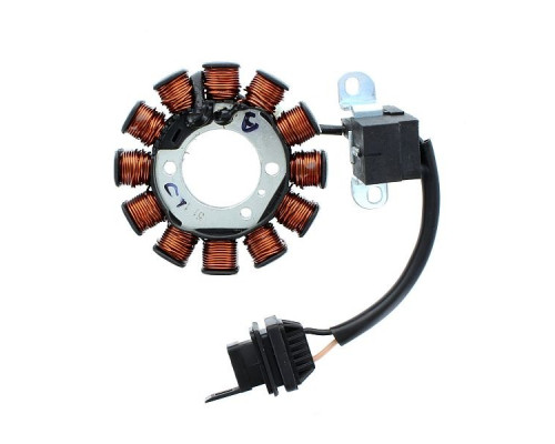 ОБМОТКА ГЕНЕРАТОРА ELECTROSPORT (СТАТОР) APRILIA SCARABEO 50 4T '02-'10, 100 4T '01-'10, PIAGGIO 50 FLY '05-'13, ZIP '00-'14