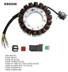 ОБМОТКА ГЕНЕРАТОРА ELECTROSPORT (СТАТОР) CAM AM TRAXTER 500 (99-05) (420296321)
