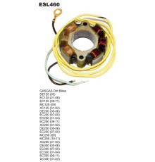ELECTROSPORT ОБМОТКА ГЕНЕРАТОРА (СТАТОР) З ЛІХТОМ ГАЗ ГАЗ 125/200/250/300 97-11