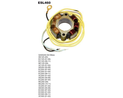 ELECTROSPORT ОБМОТКА ГЕНЕРАТОРА (СТАТОР) З ЛІХТОМ ГАЗ ГАЗ 125/200/250/300 97-11