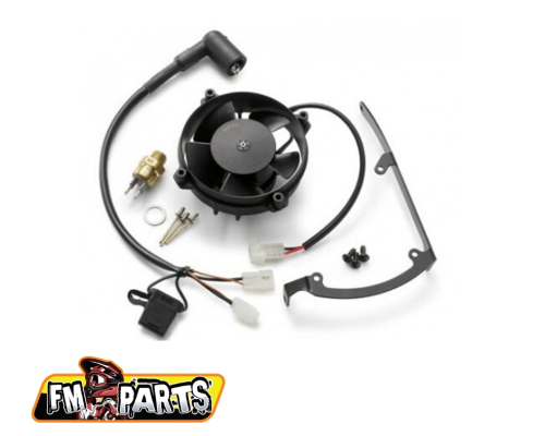FM-PARTS КОМПЛЕКТ ВЕНТИЛЯТОРА РАДІАТОРА ПІДХОДИТЬ KTM / HUSQVARNA '08-'17 (З ТЕРМОВИМИКАЧОМ НА ШЛАНГУ)