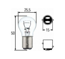 Лампочка hella 8gd p21/5w 12v bay15d