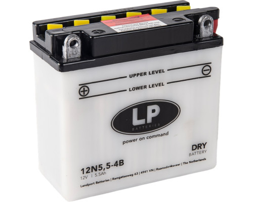 Батарея landport 12n5,5-4b (md 12n5,5-4b) 12v 5,5ah 135x60x130 можна обслуговуватися - електроліт окремо (4) ue2019/1148