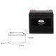 Батарея landport hvt-4 (mh hvt-4) 12v 22ah 173x98x154 heavy v-twin не обслуговується - заливається (підвищений круточний струм 325a) (правий +) (2)