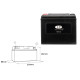Акумулятор landport hvt-6 (mh hvt-6) 12v 23ah 203x88x162 heavy v-twin не обслуговується - залив (підвищений круточний струм 350a) (правий +) (2)