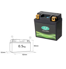 Landport lifepo4 літій-іонна батарея lfp01 (ml lfp01) (92x52x90) (25,6 wh) - oem еквівалент ktm, husqvarna (вага 500 г) (10)