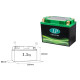 Літій-іонна батарея landport lifepo4 lfp16 (ml lfp16) (165x86x130) (yb16b, yb16clb, yb18a, yb18la2, syb16lb) (вага 1100 г) (6)
