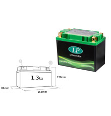 Landport lifepo4 lfp20 літій-іонна батарея (ml lfp20) (165x86x130) (ytx20bs, ytx20lbs, y50n18la2) (вага 1300 г) (6)