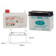 Батарея landport y50-n18l-a2 (md l50n18la2) 12v 20ah 206x91x164 (g50n18la2) можна обслуговуватися - електроліт окремо (2) ue2019/1148